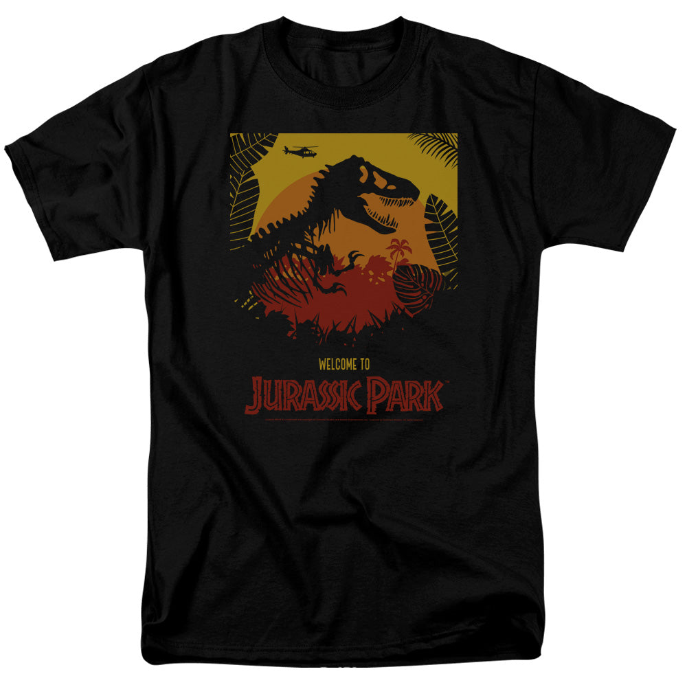Jurassic Park Welcome To Jp Mens T Shirt Black