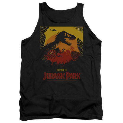 Jurassic Park Welcome To Jp Mens Tank Top Shirt Black