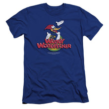 Load image into Gallery viewer, Woody Woodpecker Woody Premium Bella Canvas Slim Fit Mens T Shirt Royal Blue