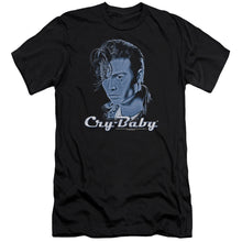 Load image into Gallery viewer, Cry Baby King Cry Baby Premium Bella Canvas Slim Fit Mens T Shirt Black