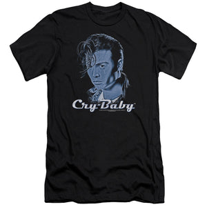 Cry Baby King Cry Baby Premium Bella Canvas Slim Fit Mens T Shirt Black