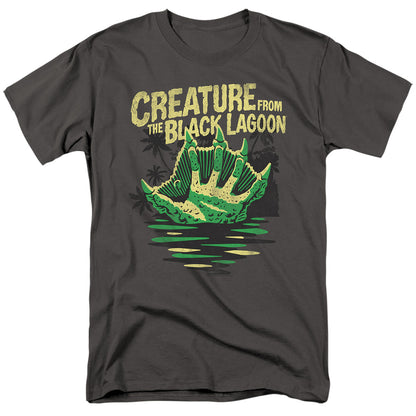 Universal Monsters Creature Breacher Mens T Shirt Charcoal Officially Licensed