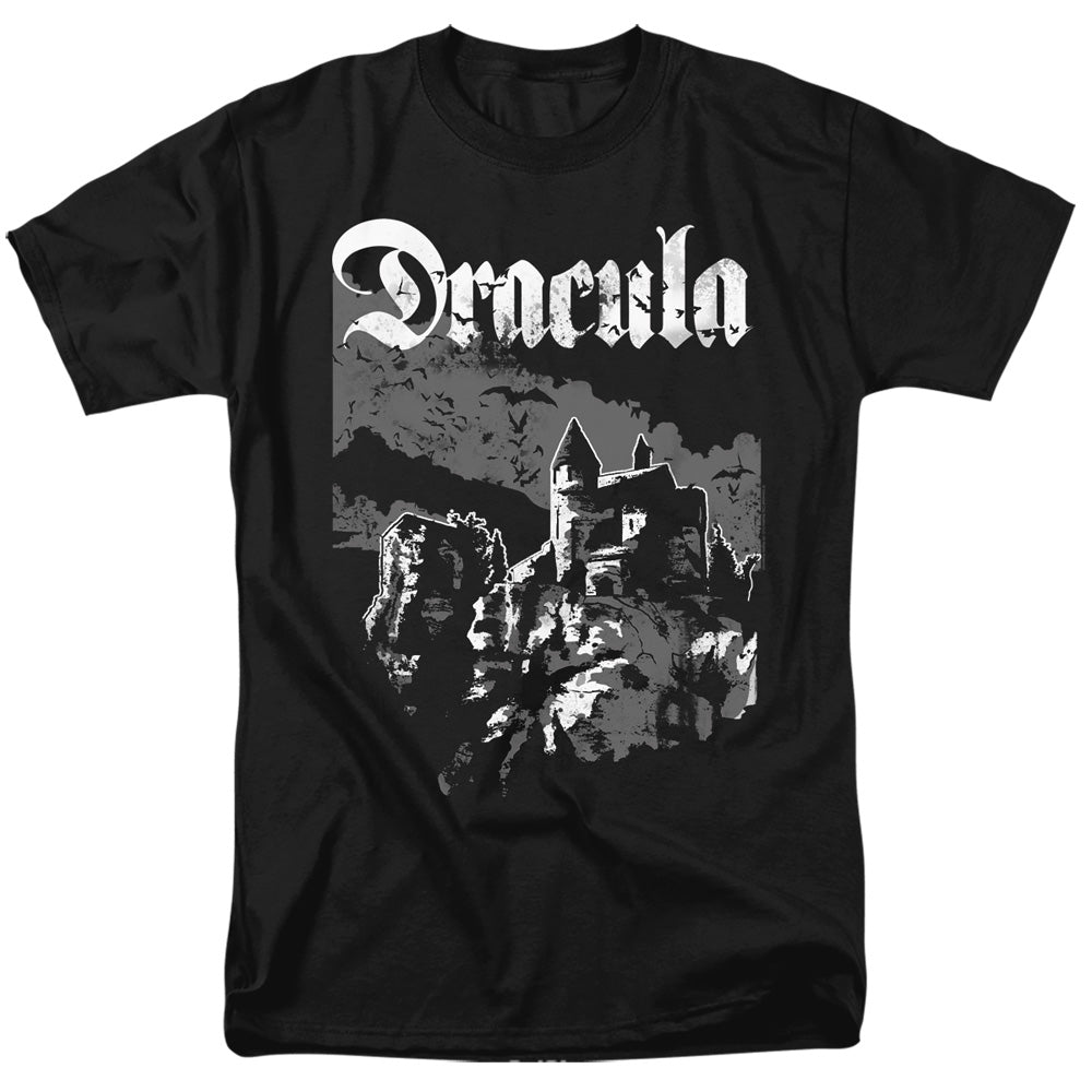 Universal Monsters Castle Mens T Shirt Black Officially Licensed