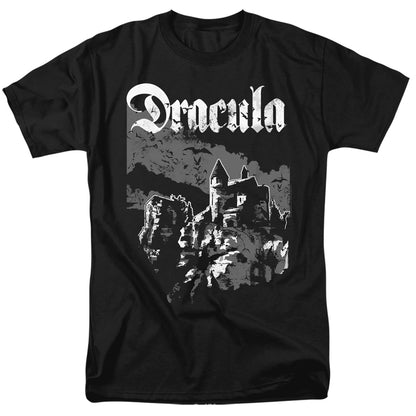 Universal Monsters Castle Mens T Shirt Black Officially Licensed