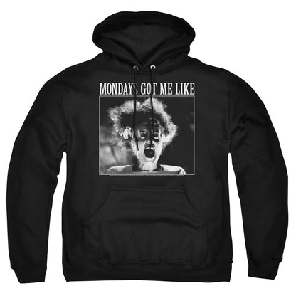 Universal Monsters Monday Monster Mens Hoodie Black Officially Licensed