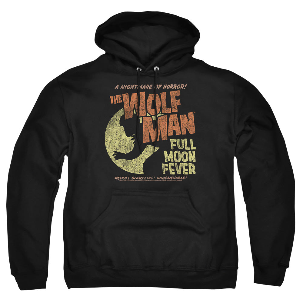 Universal Monsters Full Moon Fever Mens Hoodie Black Officially Licensed