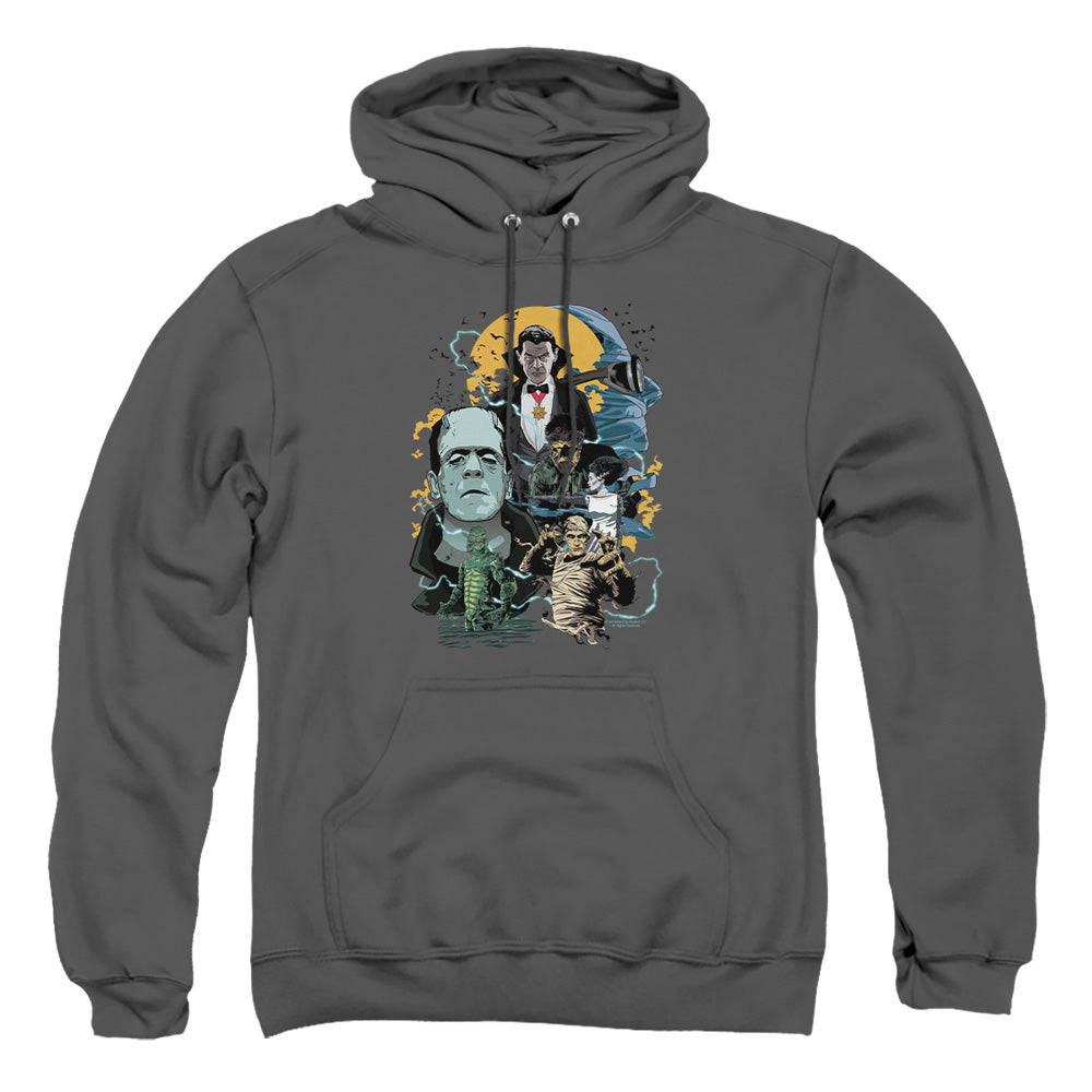 Universal Monsters Monster Mash Mens Hoodie Charcoal Officially Licensed