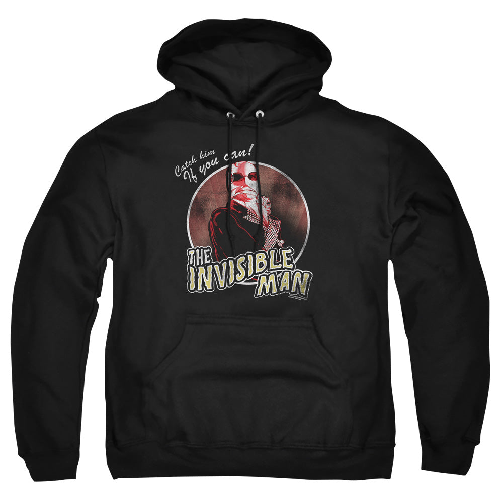 Universal Monsters Catch Him If You Can Mens Hoodie Black Officially Licensed