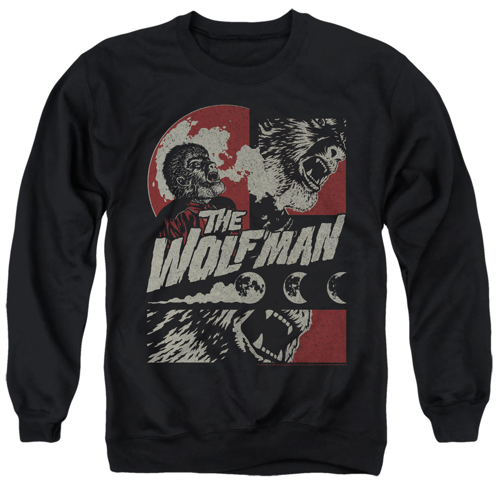 Universal Monsters When The Wolfbane Blooms Mens Crewneck Sweatshirt Black Officially Licensed
