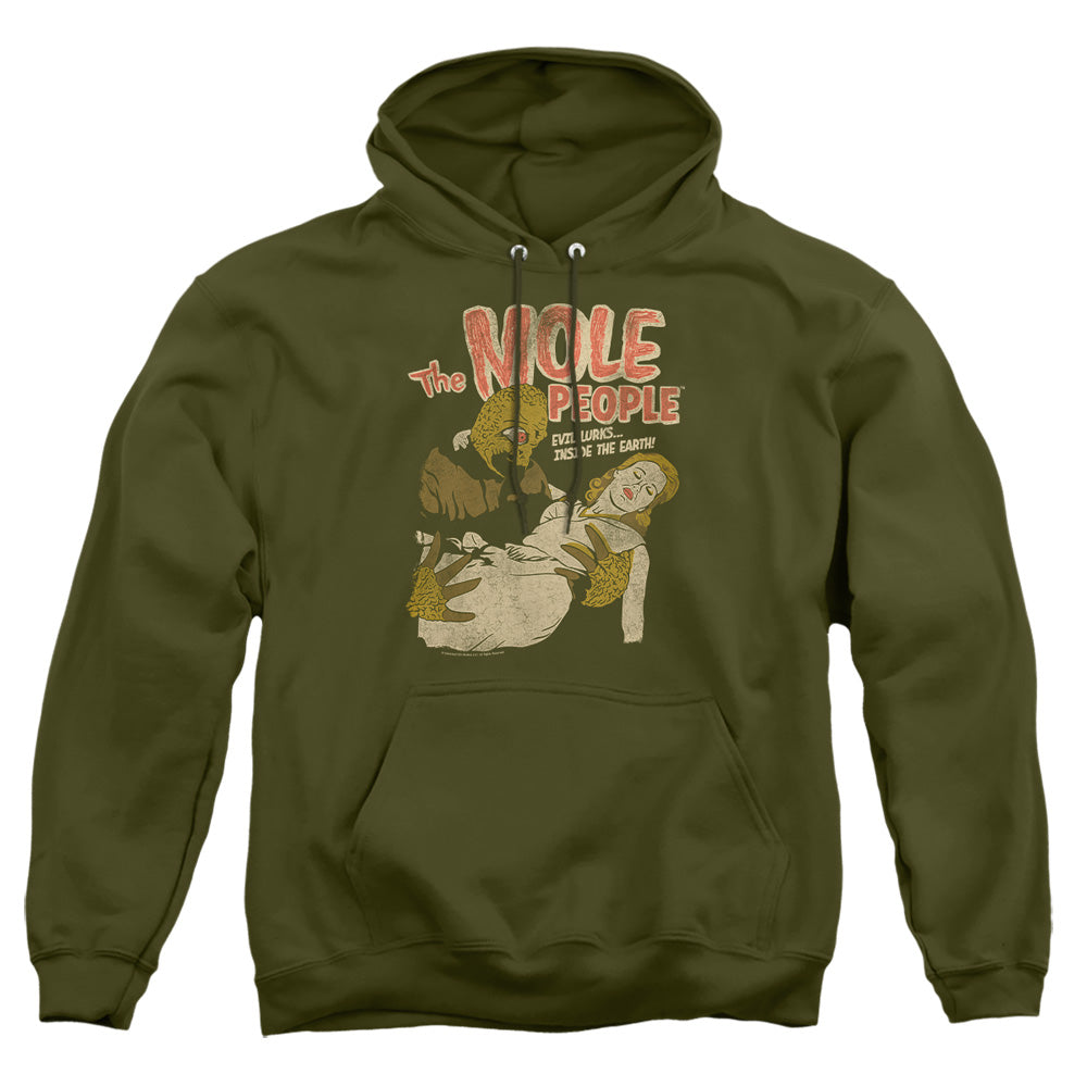 Universal Monsters The Mole People Mens Hoodie Military Green Officially Licensed
