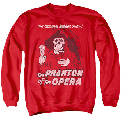 Universal Monsters The Phantom Mens Crewneck Sweatshirt Red Officially Licensed
