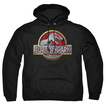 Jurassic Park Logo Mens Hoodie Black