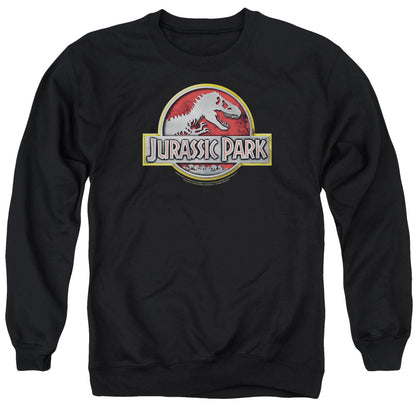 Jurassic Park Logo Mens Crewneck Sweatshirt Black
