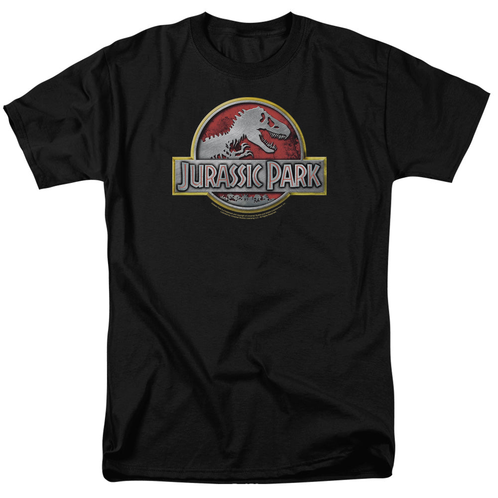 Jurassic Park Logo Mens T Shirt Black