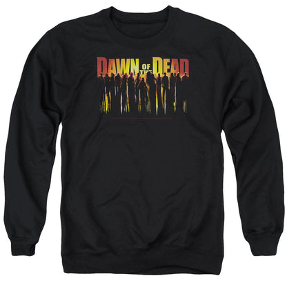 Dawn Of The Dead Walking Dead Mens Crewneck Sweatshirt Black Officially Licensed