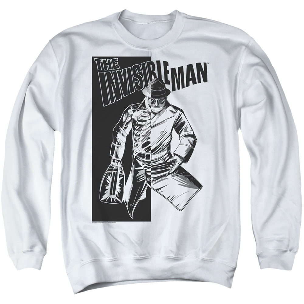 Universal Monsters Who I Am Mens Crewneck Sweatshirt White Officially Licensed