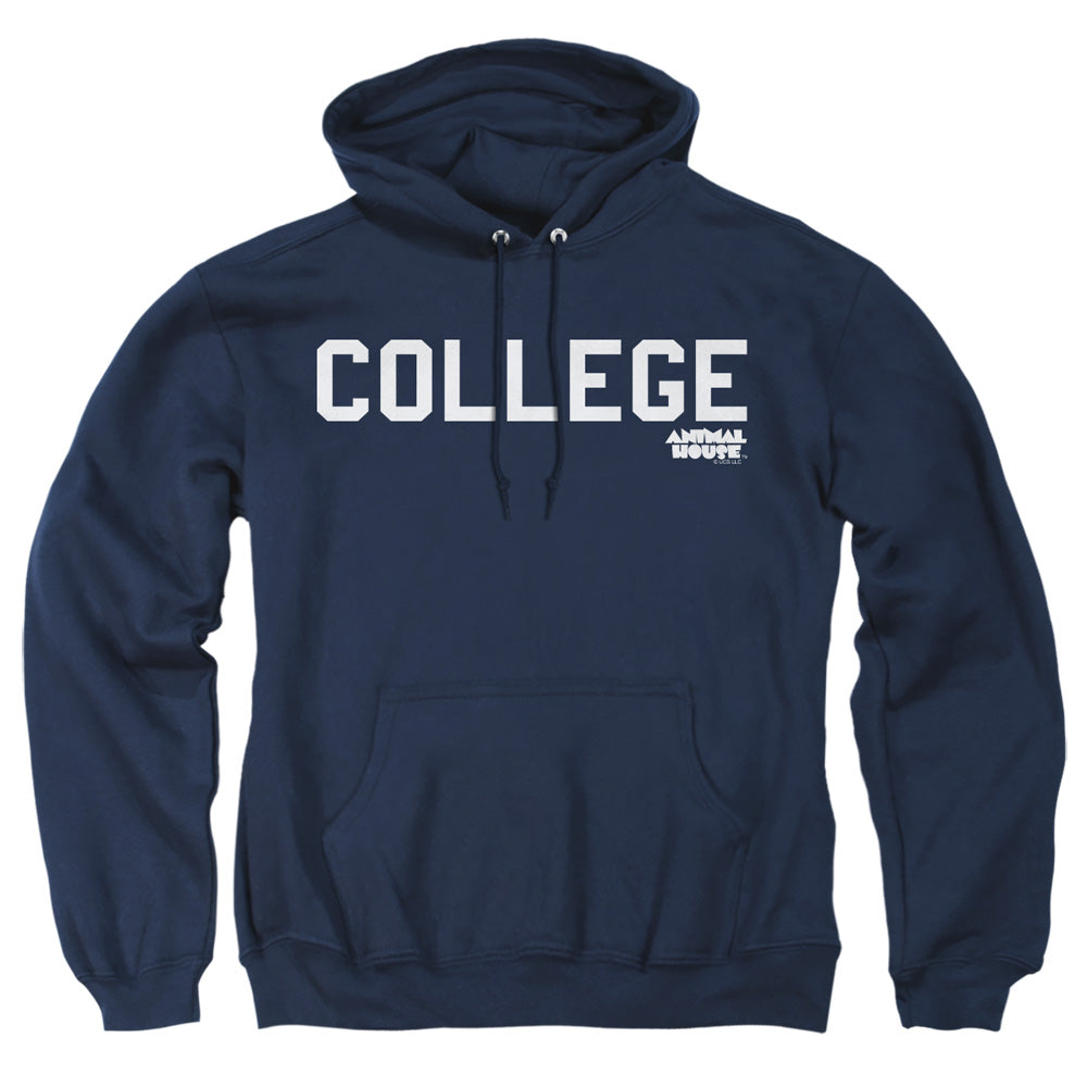 Animal House College Mens Hoodie Navy Officially Licensed
