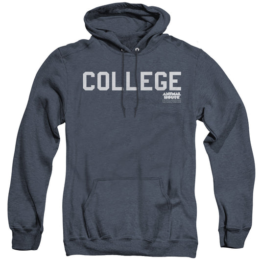 Animal House College Heather Mens Hoodie Navy Officially Licensed