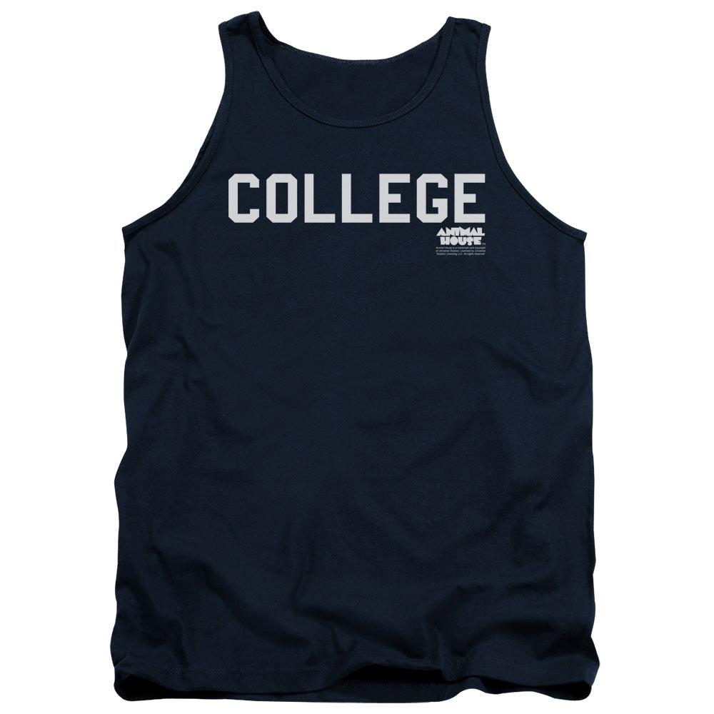 Animal House College Mens Tank Top Shirt Navy Navy