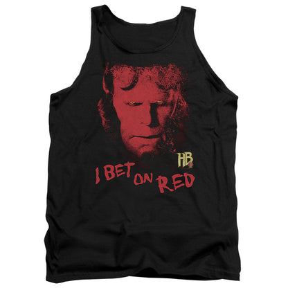 Hellboy Ii I Bet On Red Mens Tank Top Shirt Black