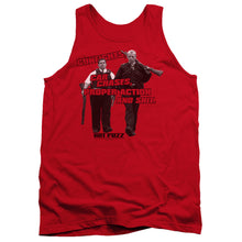 Load image into Gallery viewer, Hot Fuzz Days Work Mens Tank Top Shirt Red