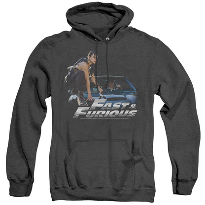 Fast And The Furious Car Ride Heather Mens Hoodie Black Officially Licensed