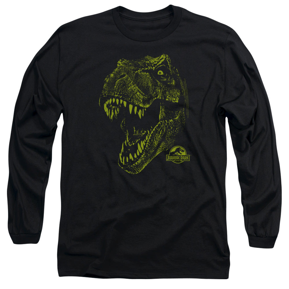 Jurassic Park Rex Mount Mens Long Sleeve Shirt Black Officially Licensed