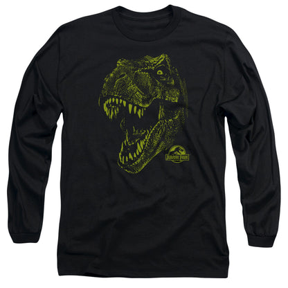 Jurassic Park Rex Mount Mens Long Sleeve Shirt Black Officially Licensed