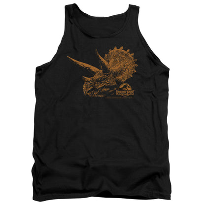 Jurassic Park Tri Mount Mens Tank Top Shirt Black