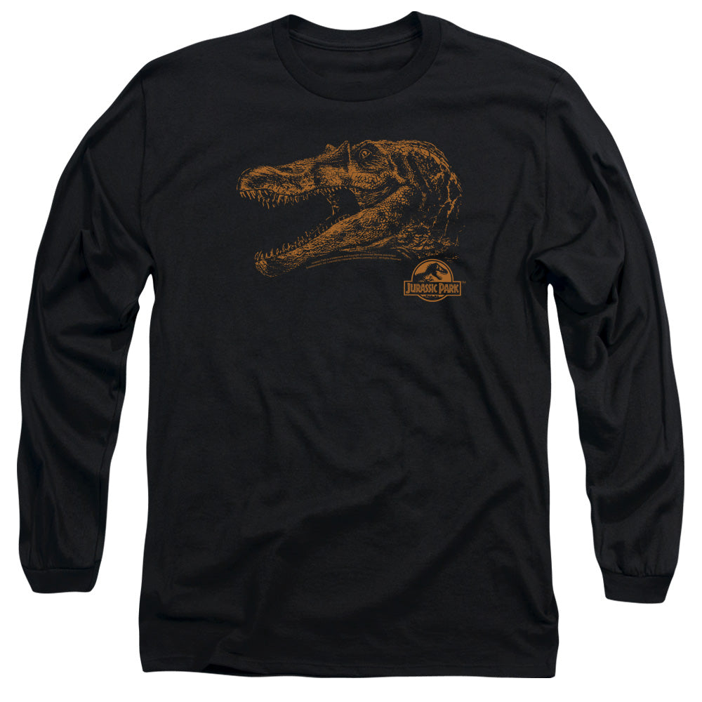 Jurassic Park Spino Mount Mens Long Sleeve Shirt Black Officially Licensed