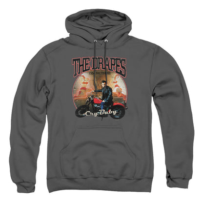 Cry Baby Drapes Mens Hoodie Charcoal