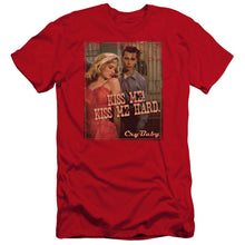 Load image into Gallery viewer, Cry Baby Kiss Me Premium Bella Canvas Slim Fit Mens T Shirt Red