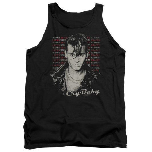 Cry Baby Drapes And Squares Mens Tank Top Shirt Black Black