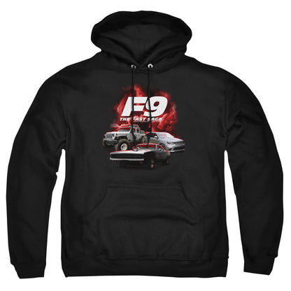 Fast And The Furious 9 Car Group Mens Hoodie Black Officially Licensed