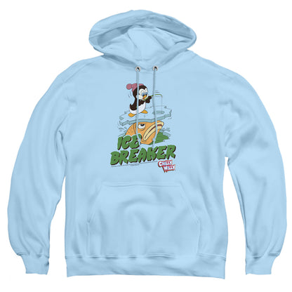 Chilly Willy Ice Breaker Mens Hoodie Light Blue Officially Licensed