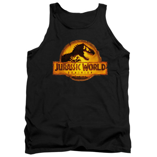 Jurassic World Rendered Logo Mens Tank Top Shirt Black