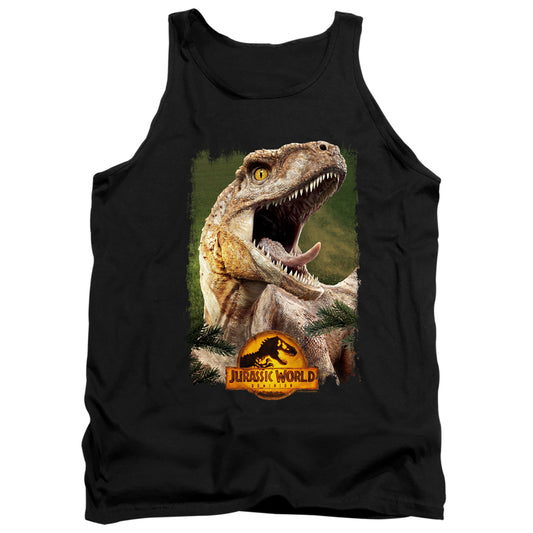 Jurassic World Raptor Beauty Shot Mens Tank Top Shirt Black