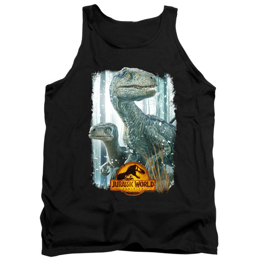 Jurassic World Blue Beauty Shot Mens Tank Top Shirt Black