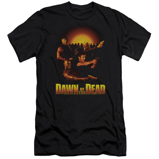 Dawn Of The Dead Dawn Collage Premium Bella Canvas Slim Fit Mens T Shirt Black