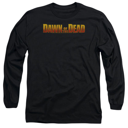 Dawn Of The Dead Dawn Logo Mens Long Sleeve Shirt Black Officially Licensed Officially Licensed