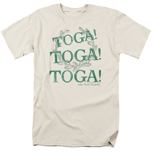 Animal House Toga Time Mens T Shirt Cream