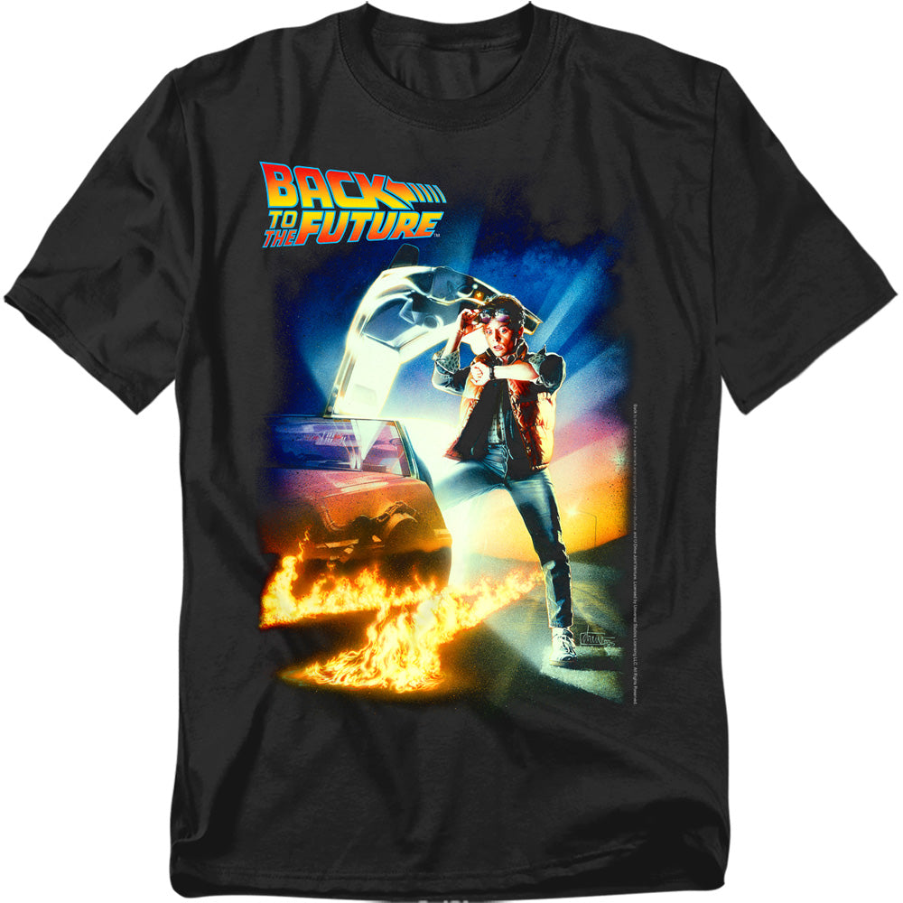 Back To The Future Poster Mens T Shirt Black