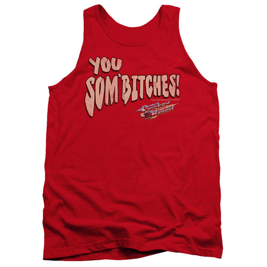 Okey And The Bandit Sombitch Mens Tank Top Shirt Red