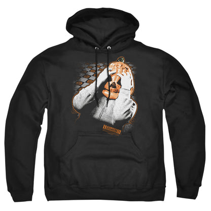 Halloween Iii Pumpkin Mask Mens Hoodie Black Officially Licensed