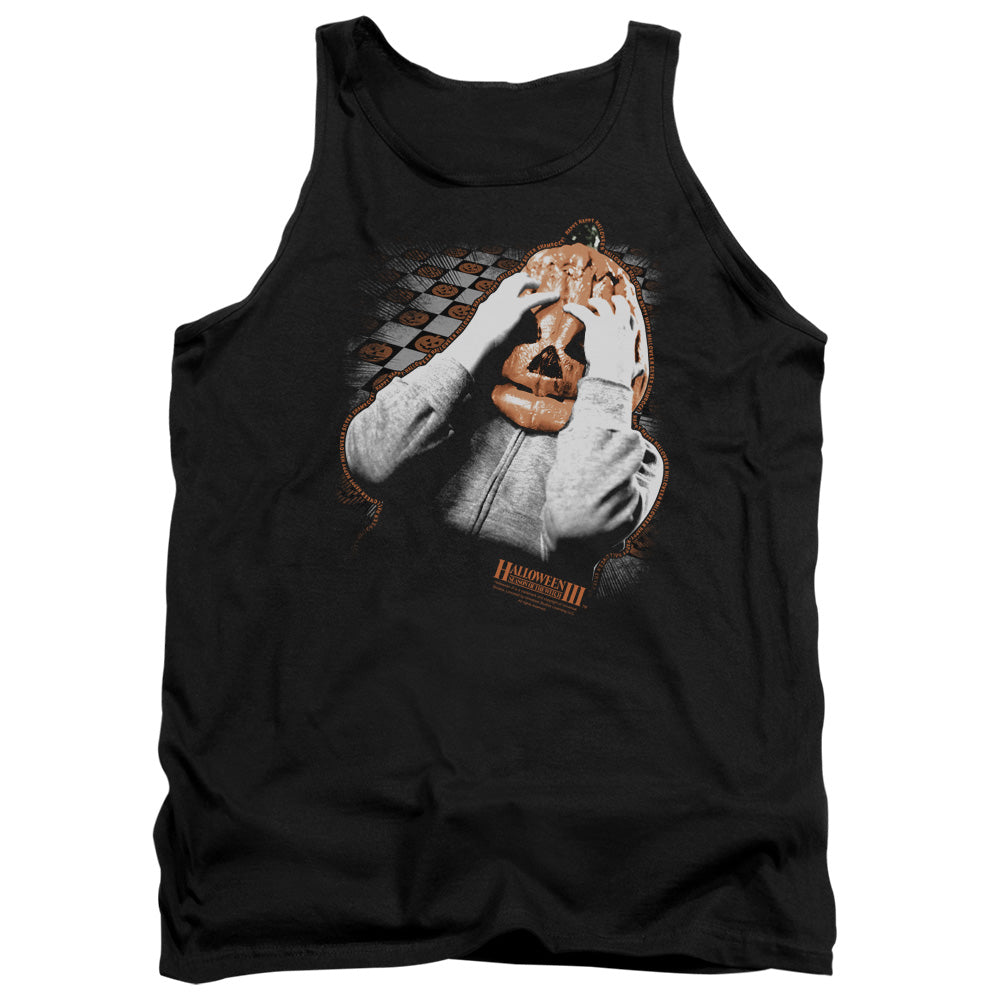 Halloween Iii Pumpkin Mask Mens Tank Top Shirt Black