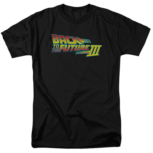 Back To The Future Iii Logo Mens T Shirt Black