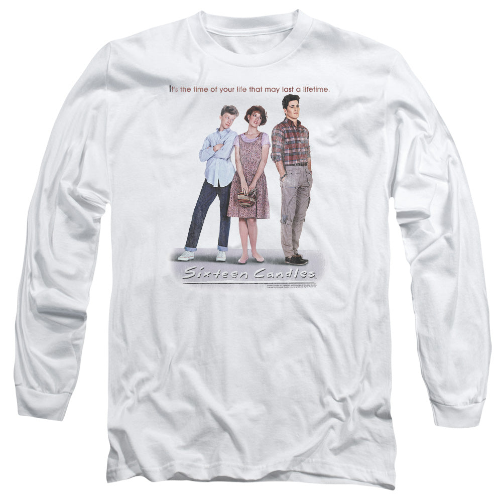 Sixteen Candles Poster Mens Long Sleeve Shirt White Officially Licensed Officially Licensed