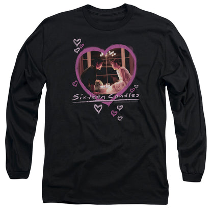 Sixteen Candles Candles Mens Long Sleeve Shirt Black Officially Licensed Officially Licensed