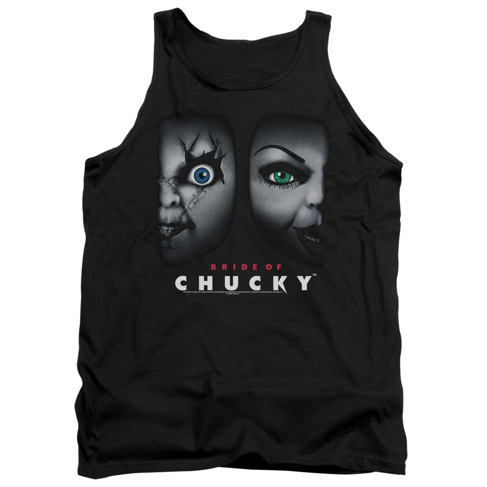 Bride Of Chucky Happy Couple Mens Tank Top Shirt Black Black