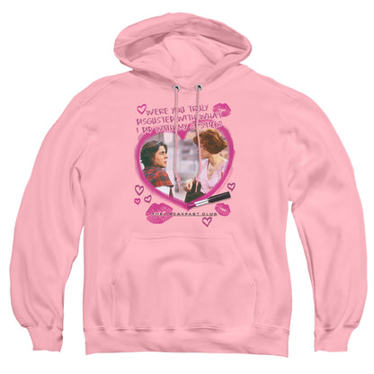 Breakfast Club Lipstick Mens Hoodie Pink Officially Licensed
